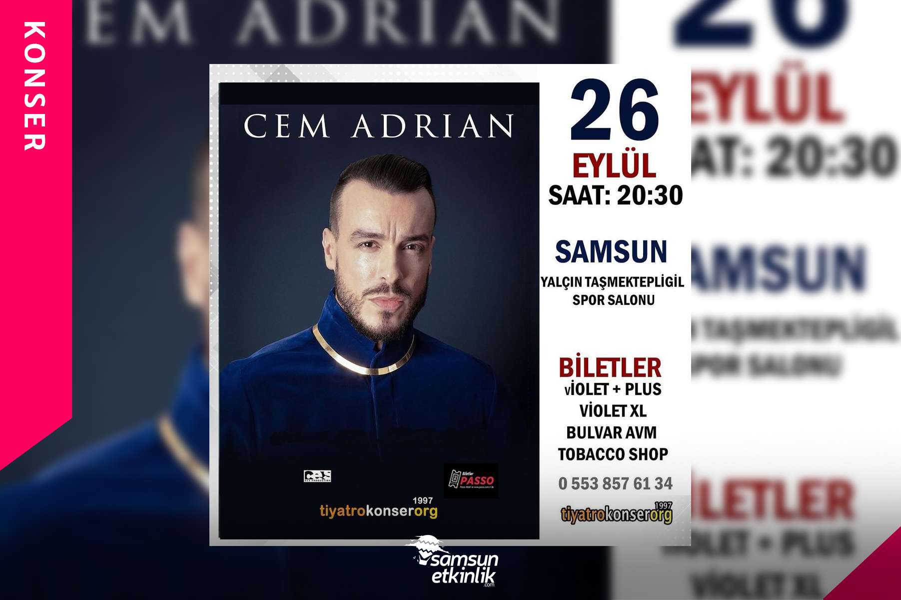 Cem Adrian Samsun Konseri