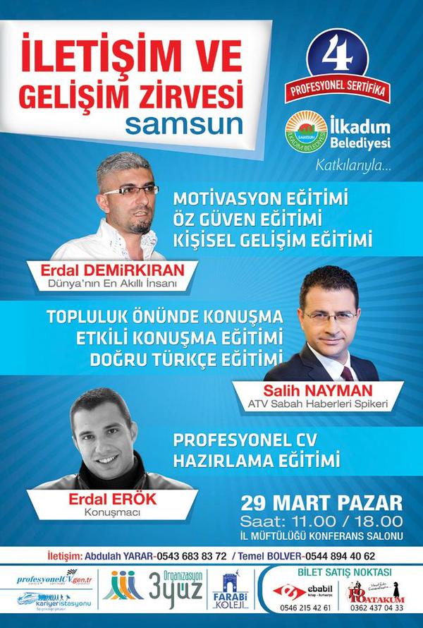 İletişim ve Gelişim Zirvesi Samsun
