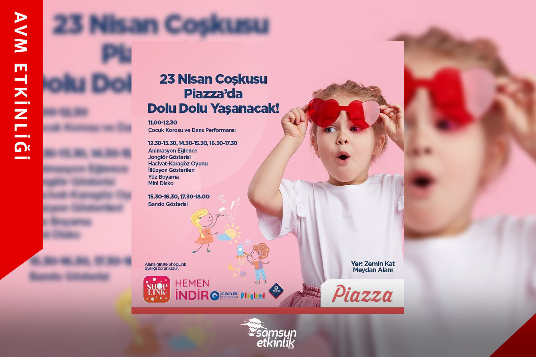 Piazza AVM'de 23 Nisan Etkinlikleri