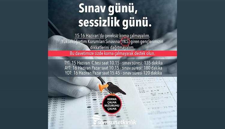 Sınav günü, sessizlik günü