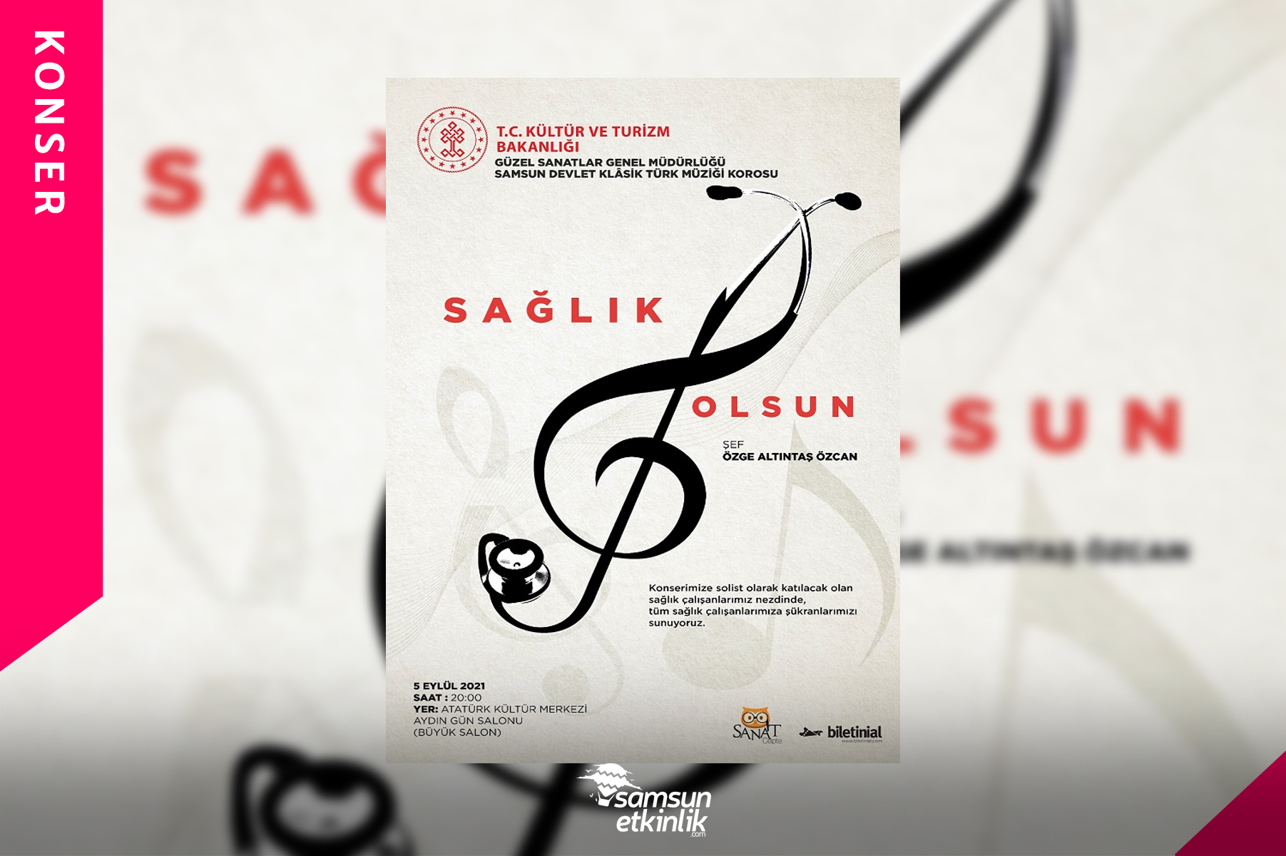 Samsun Devlet Klasik Türk Müziği Korosu Sağlık Olsun Konseri