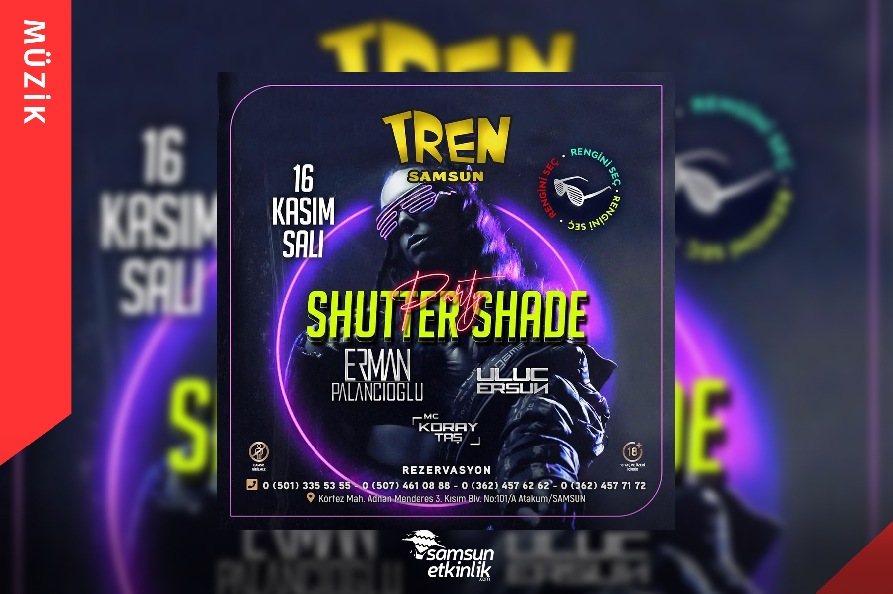 Shutter Shade Party Tren Samsun’da