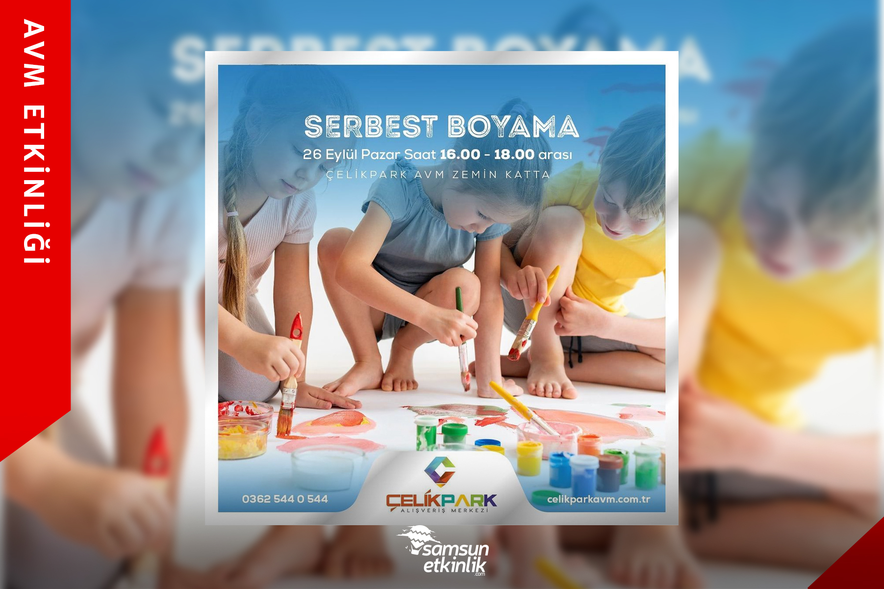 Serbest Boyama Çelikpark AVM’de!