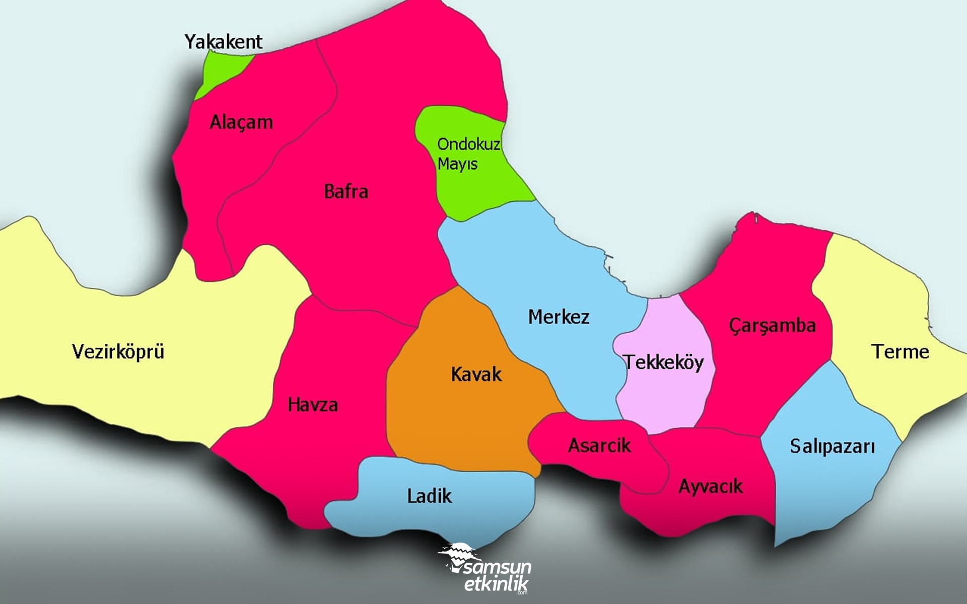 Samsun’un İlçeleri Kaçıncı Bölgede?