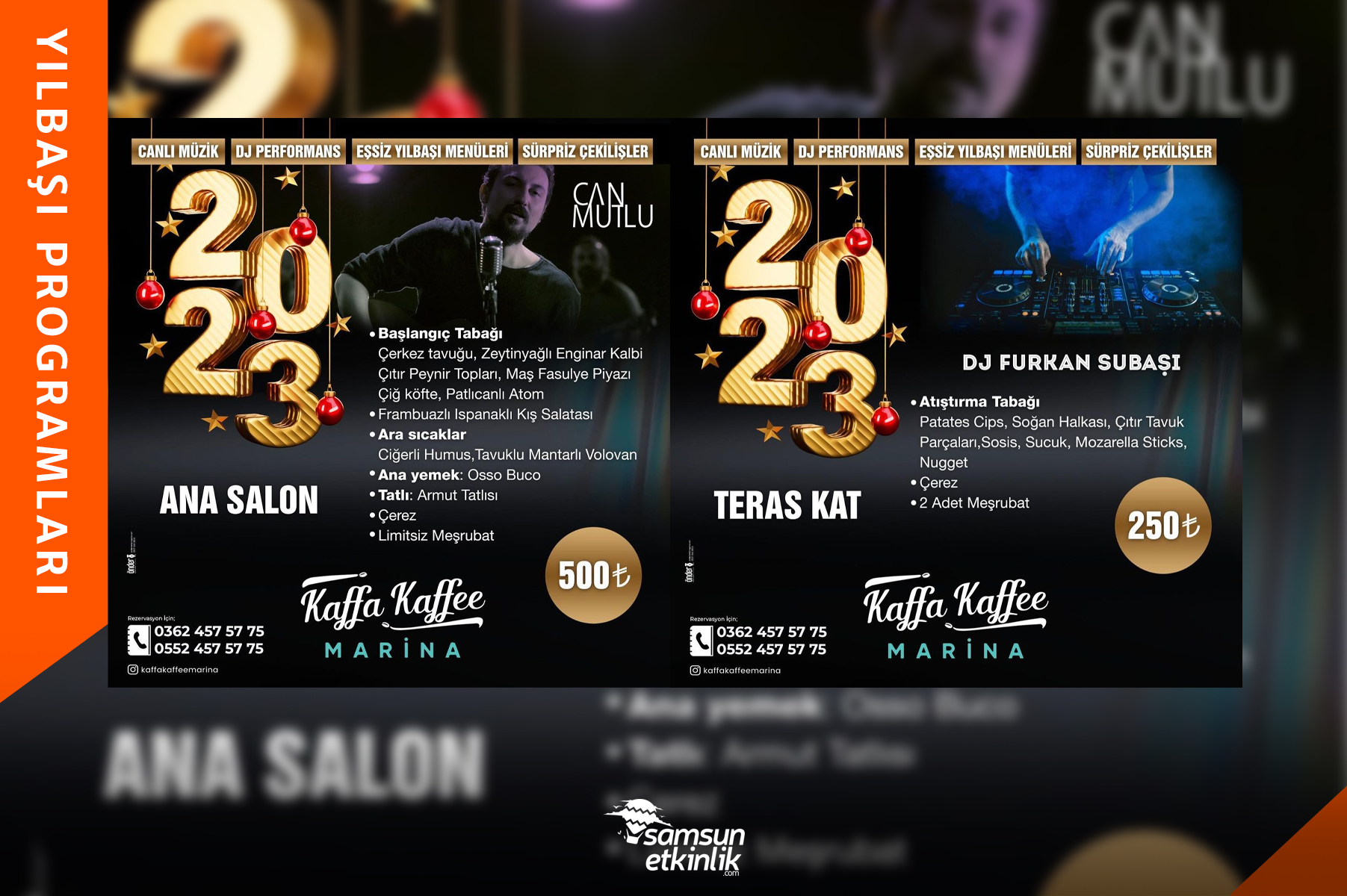 Kaffa Kaffee Marina 2023 Yılbaşı Programı
