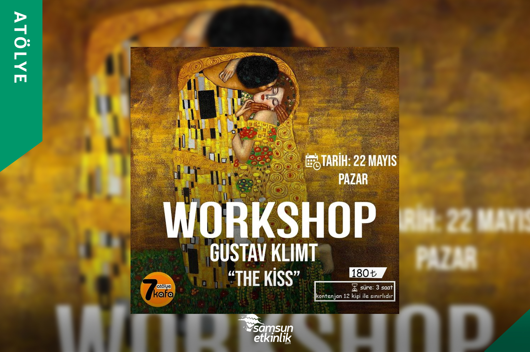 Workshop Gustav Klimt'in "The Kiss"