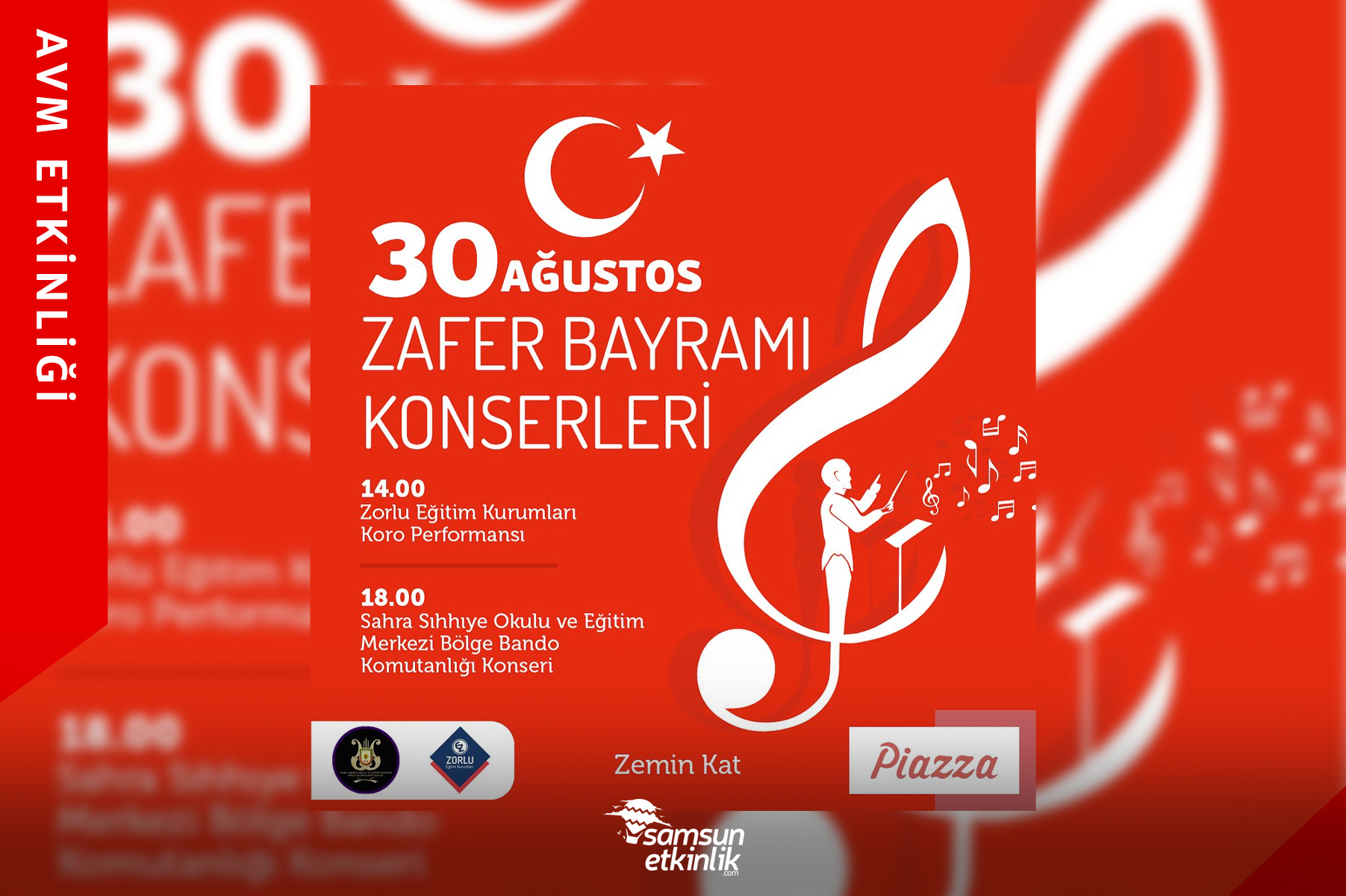 30 Ağustos Coşkusu Samsun Piazza’da!