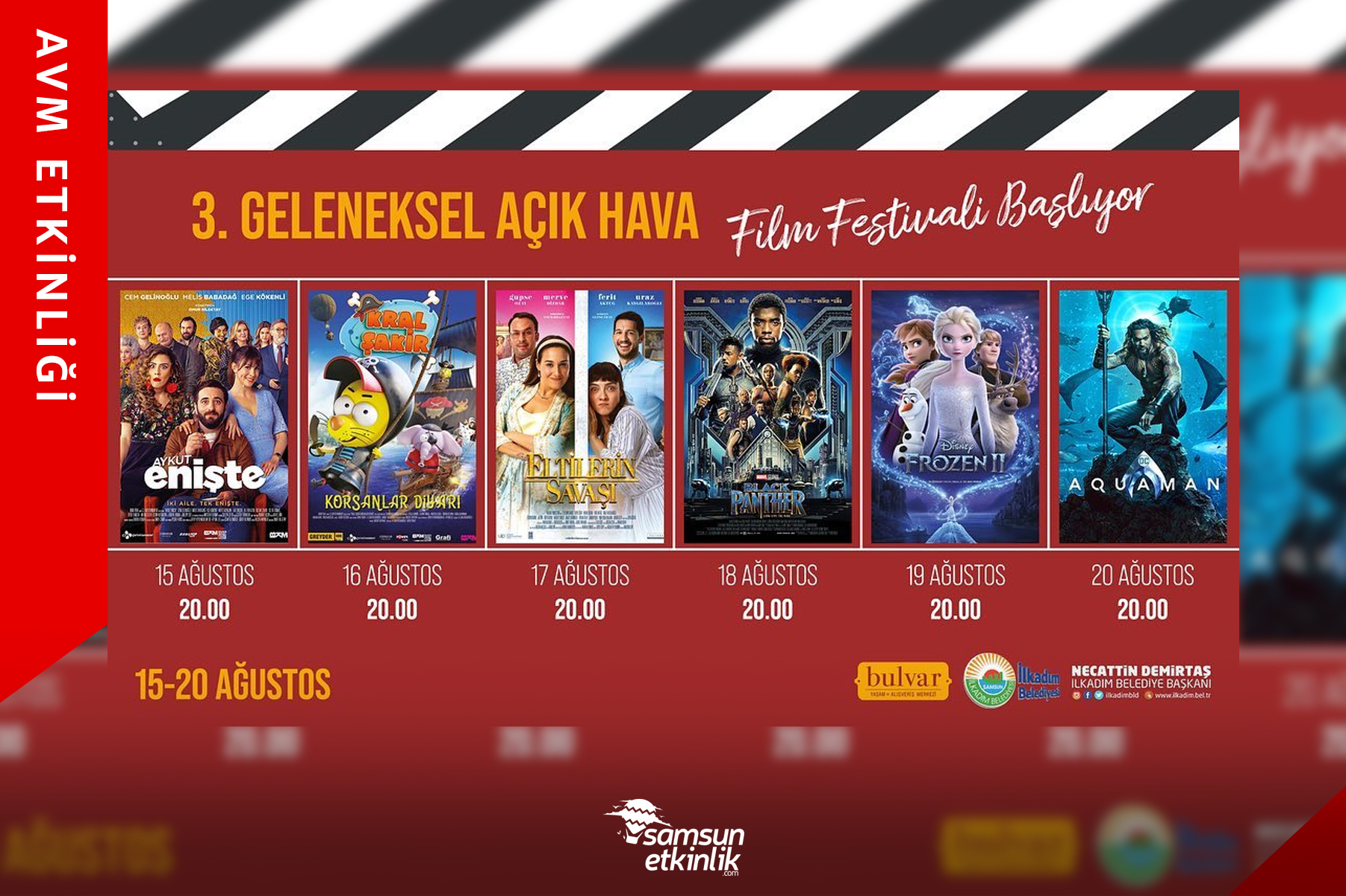 3. Geleneksel Açık Hava Sinema Festivali