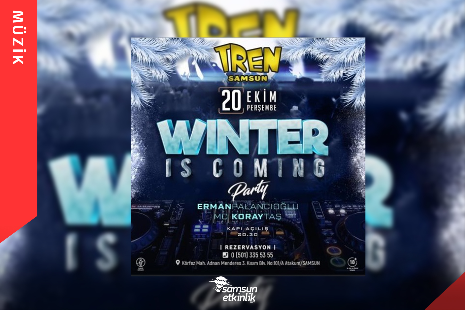 Winter is Coming Party Tren Samsun’da!