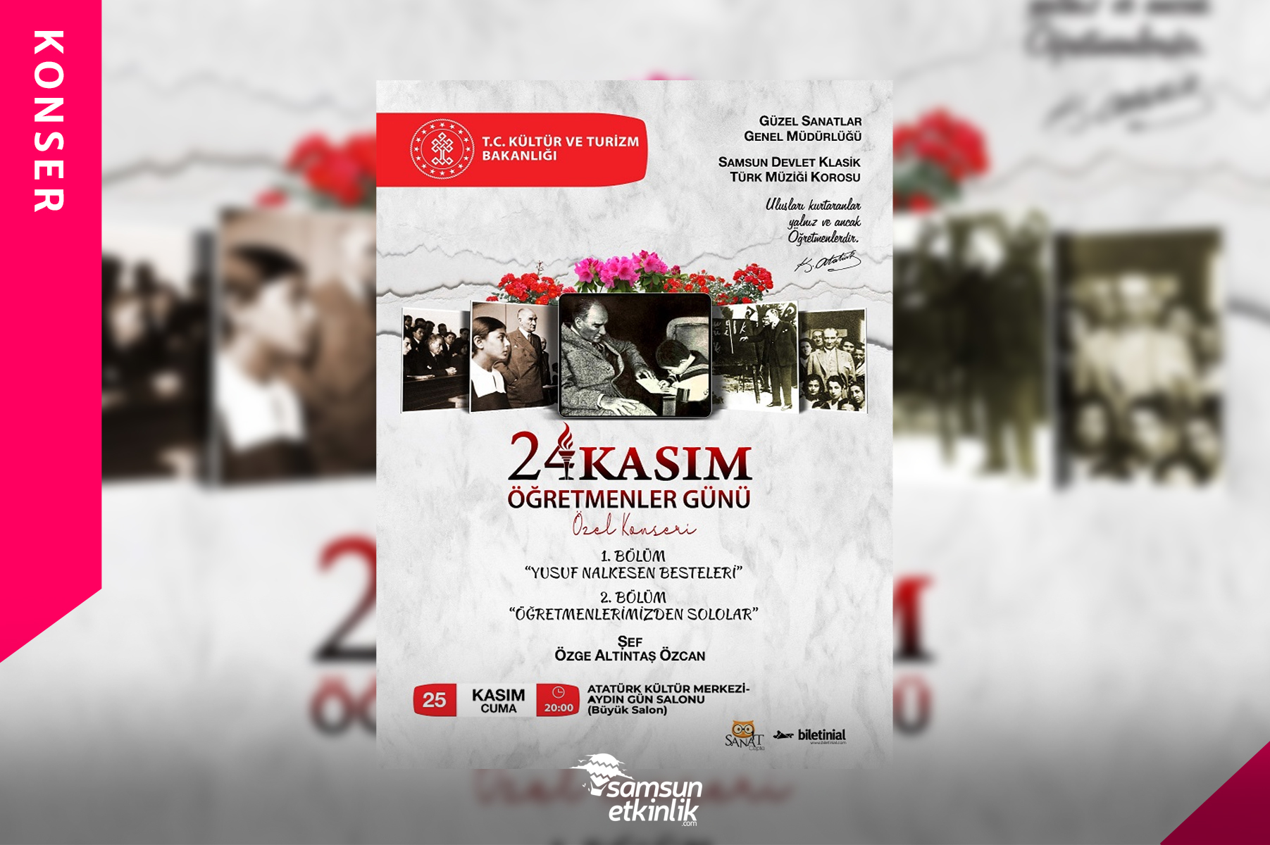 24 Kasım Öğretmenler Günü Özel Konseri