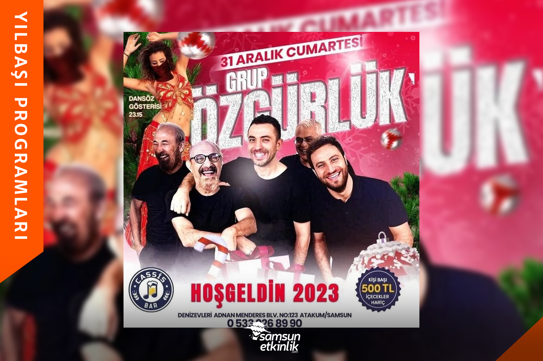 Cassis Bar 2023 Yılbaşı Programı