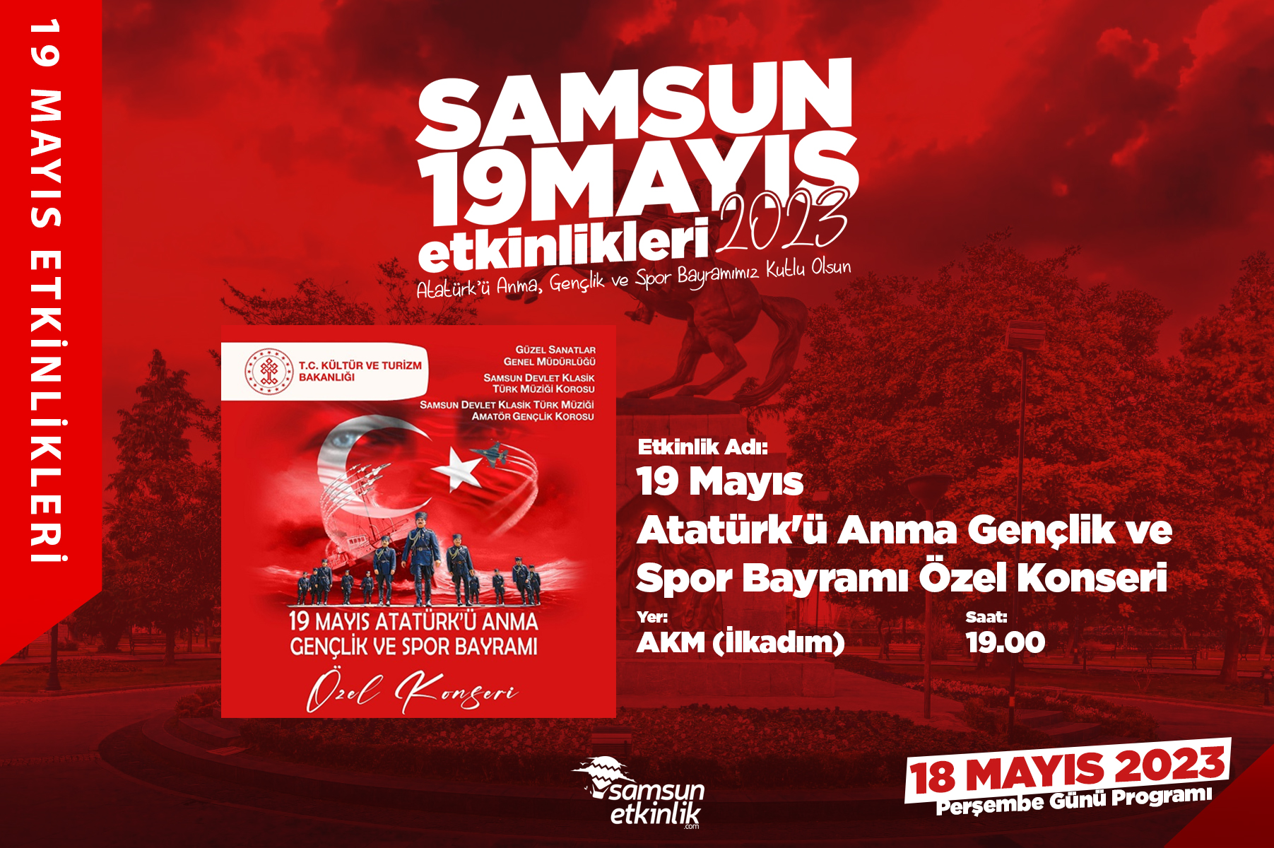 19 Mayıs Atatürk'ü Anma Gençlik ve Spor Bayramı Özel Konseri