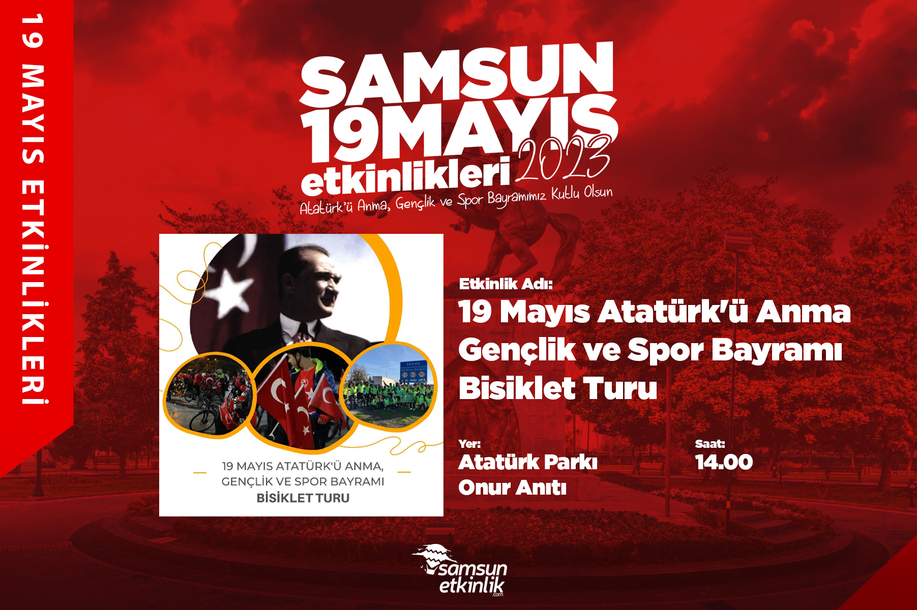 19 Mayıs Atatürk'ü Anma Gençlik ve Spor Bayramı Bisiklet Turu