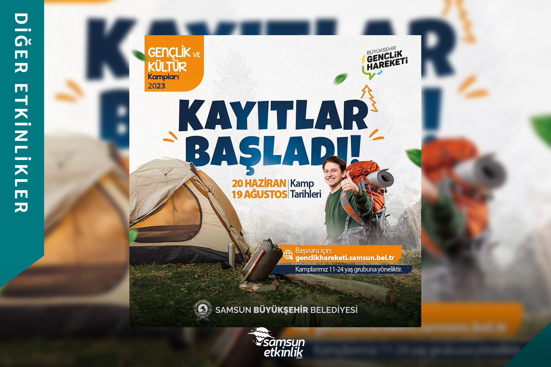 Büyükşehir Gençlik Hareketi Gençlik ve Kültür Kampları 2023 Kayıtları Başladı