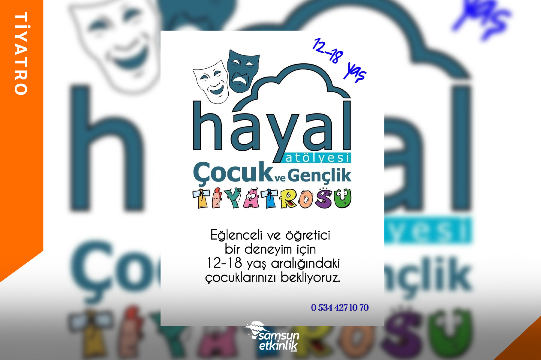 Hayal Atölyesi Çocuk ve Gençlik Tiyatrosu Ekip Arkadaşı Arıyor!