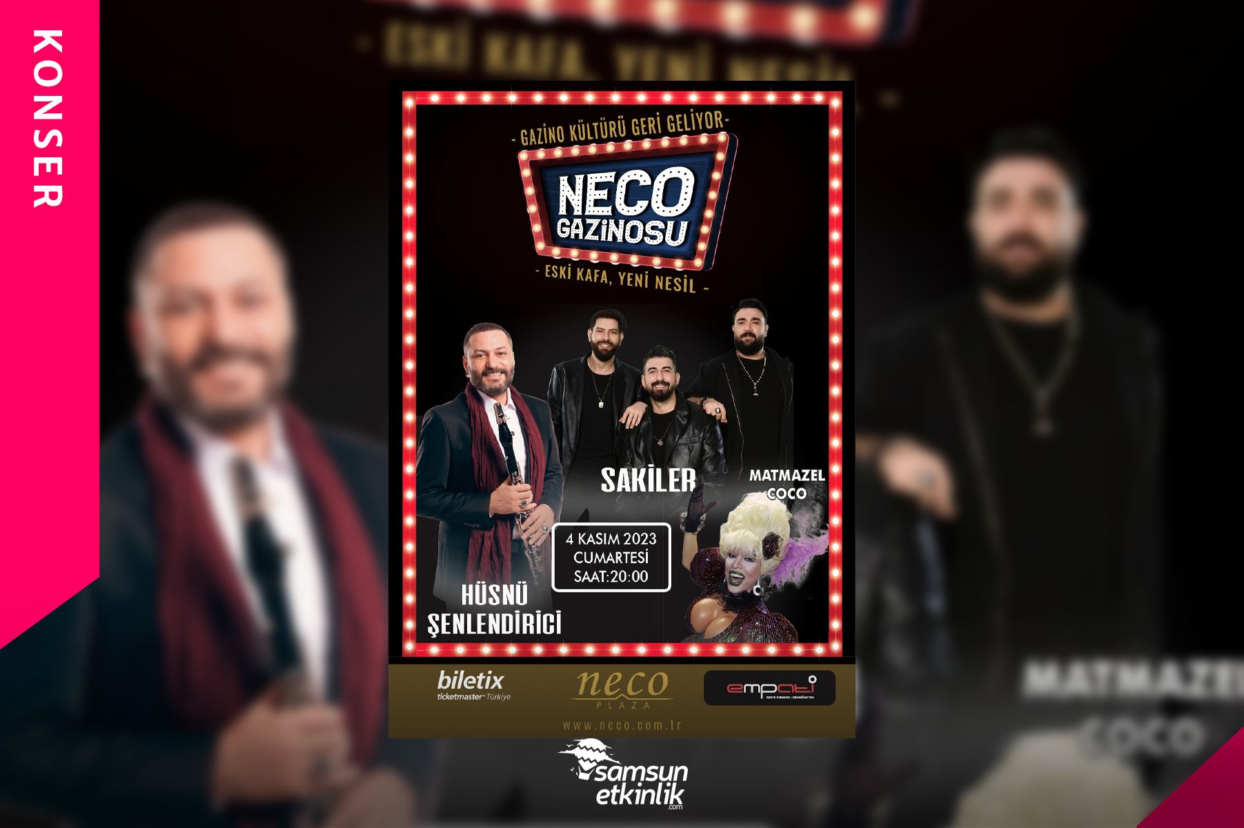 Hüsnü Şenlendirici, Sakiler ve Matmazel Coco Neco Plaza Sahnesi’nde!