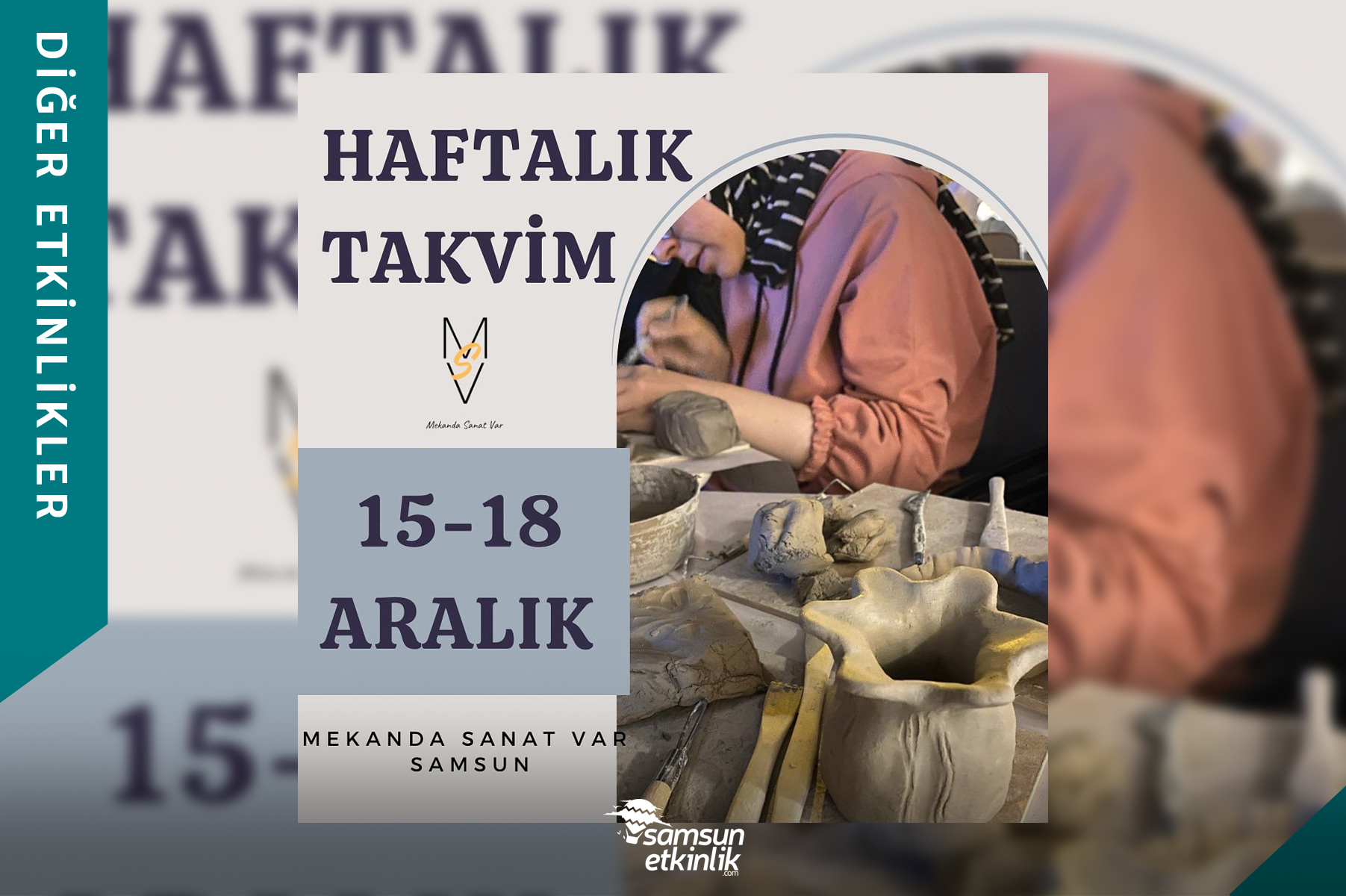 Mekanda Sanat Var Haftalık Workshop Takvimi