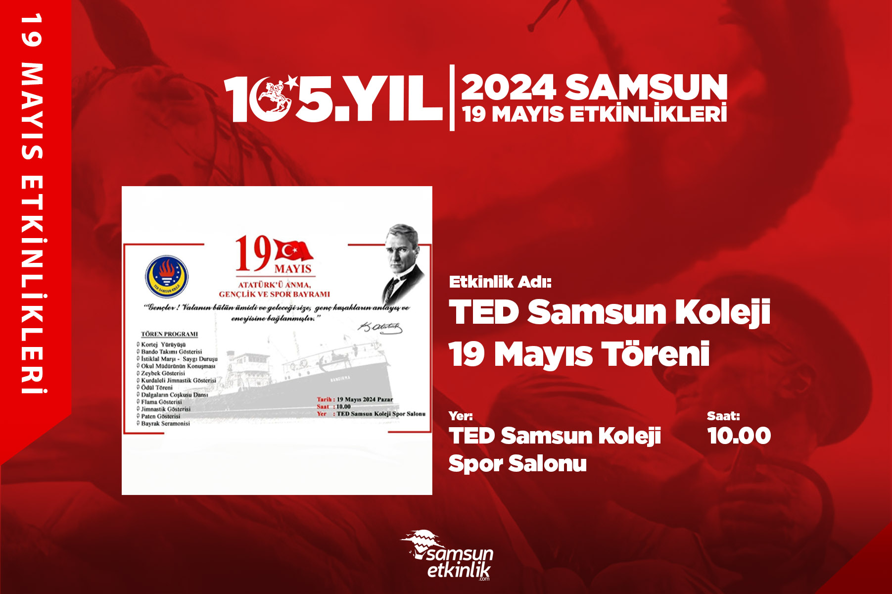 TED Samsun Koleji 19 Mayıs Töreni