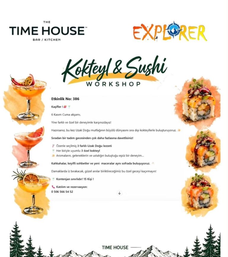 kokteyl & sushi workshop